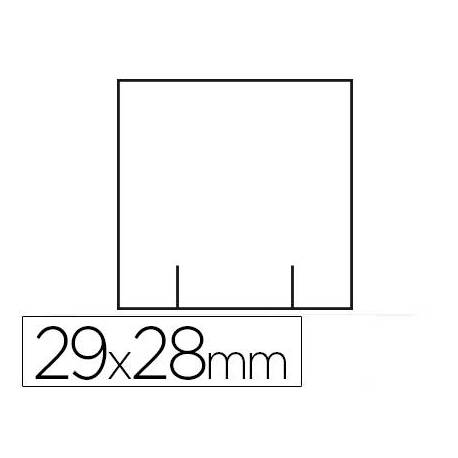 Etiquetas marca Meto blanca 29x28 mm troquelada rollo de 700 etiquetas
