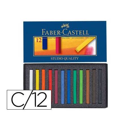 Tiza Faber Castell 12 unidades colores surtidos