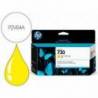 CARTUCHO HP N 730 COLOR AMARILLO P2V64A