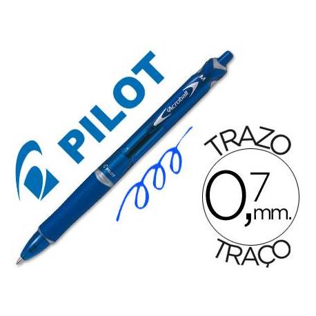 Boligrafo Pilot Acroball Azul 0,7 mm