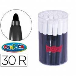 Rotulador Carioca Jumbo grueso caja 30 rotuladores negros