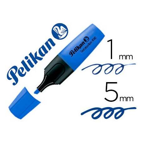 Rotulador fluorescente Pelikan Azul trazo 1/5mm