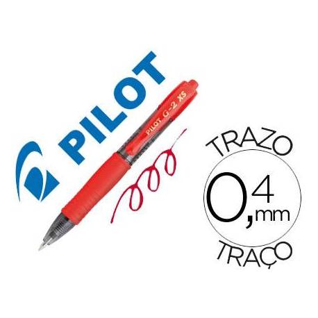 Boligrafo Pilot G-2 XS Color Rojo 0,4 mm Pixie