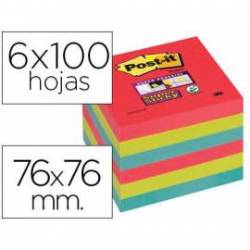 Post-it ® Bloc notas quita y pon super sticky 76x76 mm