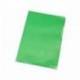Carpeta dossier uñero plastico q-connect din a4 120 micras verde caja de 100 unidades