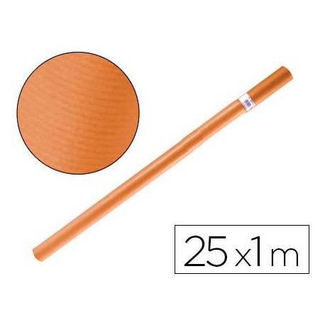 Bobina papel tipo kraft Liderpapel 65 g/m² 25 x 1 m naranja