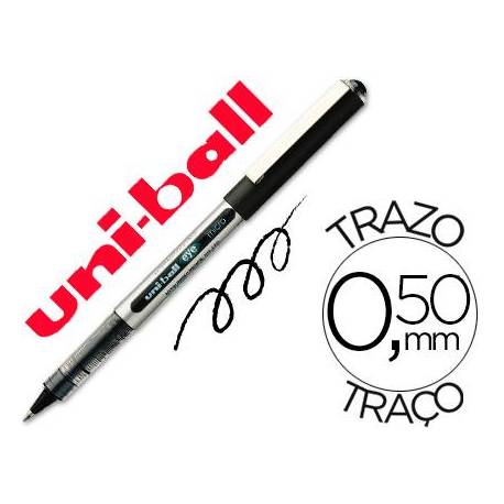 Rotulador-bolígrafo Uni-Ball negro UB-150 0,3 mm