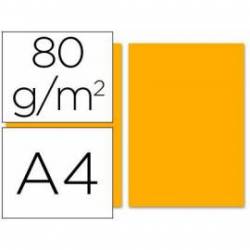 Papel color Liderpapel color naranja A4 80 g/m2 100 hojas
