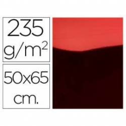 Cartulina metalizada Liderpapel color rojo 235 g7m2