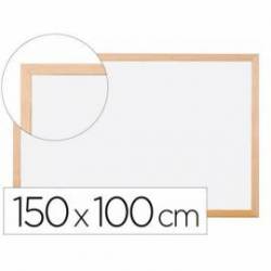 Pizarra Blanca laminada con marco de madera 150x100 Q-Connect