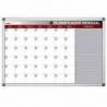 PLANNING MAGNETICO BI-OFFICE MENSUAL LACADO MARCO ALUMINIO ROTULABLE 60X45 CM