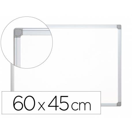 Pizarra Blanca Q-Connect Lacada Magnetica marco de aluminio 60x45 cm