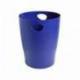 Papelera plastico Exacompta Ecoblack Azul de 15 litros