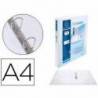 Carpeta Exacompta carton forrado blanca 2 anillas 30 mm