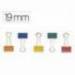 Pinza metalica marca Q-Connect N.1 Colores Surtidos Reversible 19 mm