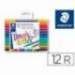 Rotulador Staedtler 3004 Doble Punta Hand Lettering Estuche de 12 colores