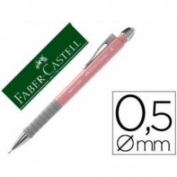 Portaminas Faber Castell Apollo Retractil de 0,5 mm color Rosa claro
