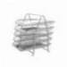 BANDEJA SOBREMESA METALICA Q-CONNECT KF18476 REJILLA PLATA 5 BANDEJAS MOVIBLES 350X275X375 MM