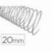 ESPIRAL METALICO Q-CONNECT BLANCO 64 5:1 20MM 1,2MM CAJA DE 100 UNIDADES