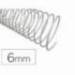 ESPIRAL METALICO Q-CONNECT BLANCO 64 5:1 6 MM 1MM CAJA DE 200 UNIDADES