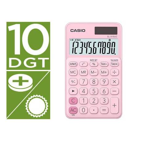 Calculadora Bolsillo Casio SL-310UC-PK 10 digitos Rosa