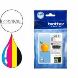 Cartucho Brother LC3211 multipack con 4 colores LC3211VAL dcp-j572 / dcp-j772 / dcp-j774 / mfc-j890 / mfc-j895