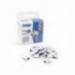 Supaclips metalicos Rapesco color Blanco