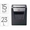 Destructora documentos Rexel momentum X415 destruye grapas y clips.