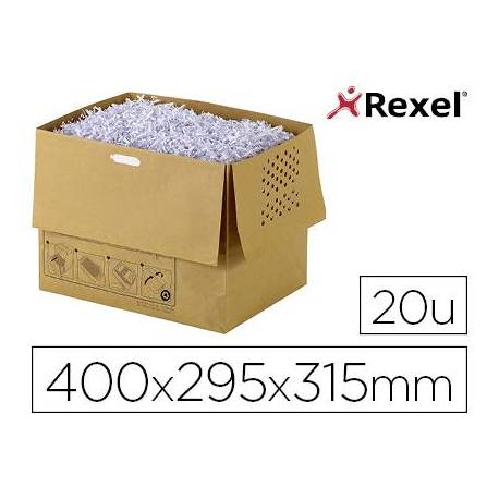Bolsa de residuos para destructora de documentos marca Rexel AUTO+300X