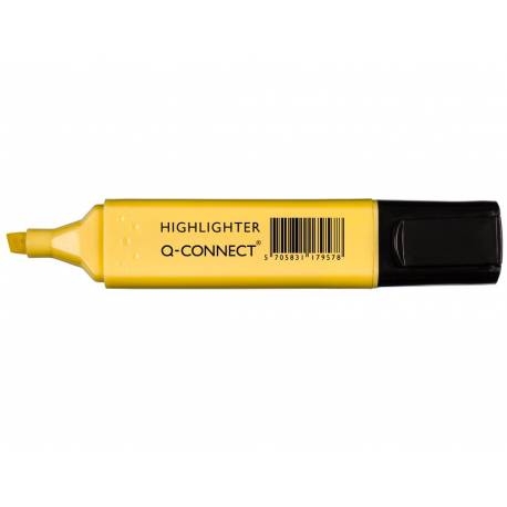 Rotulador Q-connect fluorescente amarillo punta biselada KF01111