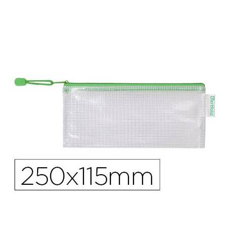 Bolsa multiusos 250x115 mm Tarifold plastico impermeable y ultrarresistente correa Verde