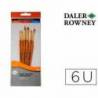 Pinceles acrílico Daler Rowney 6 unidades surtidas