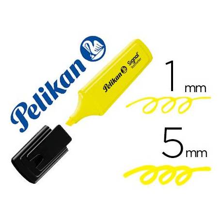 Rotulador Fluorescente Pelikan Signal Textmarker de Color Amarillo
