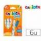 Rotulador Carioca Baby Punta Gruesa Lavables de Colores Surtidos Caja de 6 unidades