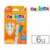 Rotulador Carioca Baby Punta Gruesa Lavables de Colores Surtidos Caja de 6 unidades