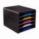 Fichero cajones CEP para 5 cajones color Multicolor/Negro
