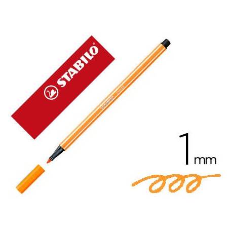 Rotulador Stabilo pen 68/054 1 mm Color Naranja neón