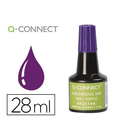 Tinta Tampon Q-Connect Color Violeta 28ml