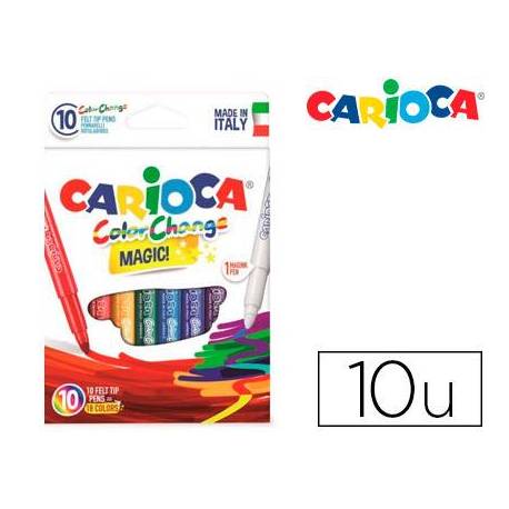 Rotulador Tinta magica carioca caja de 10 unidades