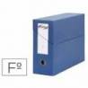 Archivador con tapa Pardo Folio color Azul 390x270x115 mm