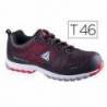 Zapatos de seguridad de Poliuretano marca DeltaPlus Negro y Rojo talla 46