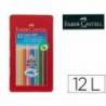 Lapices de Colores Marca Faber Castell Acuarelable Caja Metalica 12 colores