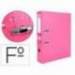 Archivador de palanca Liderpapel folio color rosa lomo 75mm