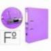 Archivador de palanca Liderpapel folio color lila lomo 75mm