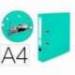 Archivador de palanca marca Liderpapel A4 verde claro compresor metalico