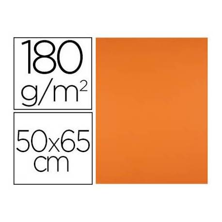 Cartulina Liderpapel Color Naranja Fuerte Paquete de 25
