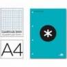 Bloc recambio encolado Antartik DIN A4 turquesa