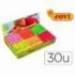 Plastilina Jovi Fluorescentes pequeñas colores surtidos Caja de 30 unidades 50 gr
