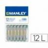 Lapices cera blanda Manley caja 12 unidades gris