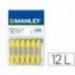 Lapices cera blanda Manley caja 12 unidades verde amarillo claro